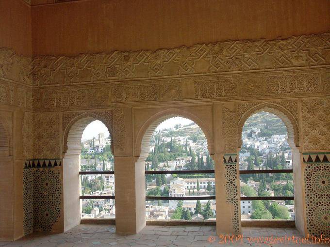 Il punto di osservazione di Daraxa. Interni, Alhambra Nasridi Granada - Spagna