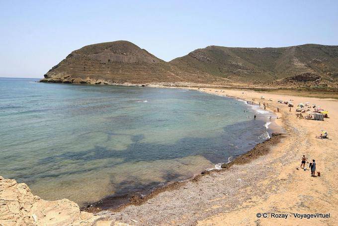 Spiaggia vicino Isleta del Moro, Cabo de Gata - Spagna, Andalusia