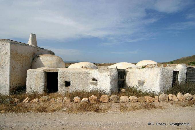 Case basse gruppo tradizionale, Cabo de Gata - Spagna, Andalusia