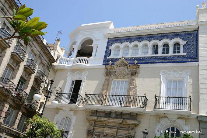 Piastrelle sulla facciata Cadice - Spagna, Andalusia
