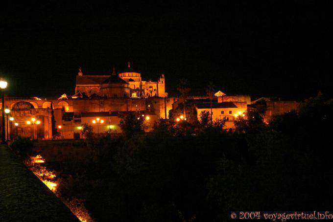 Vista notturna della Cattedrale di Cordoba - Spagna, Andalusia