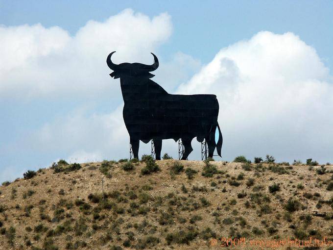 Toreau in silhouette - Spagna, Andalusia