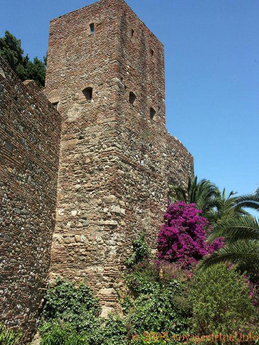 Torre quadrata della Alcazaba, Malaga - Spagna, Andalusia
