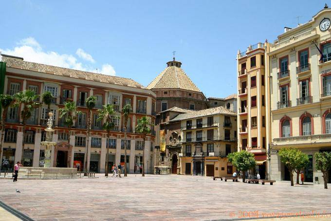 Plaza de la Constitucion, Malaga - Spagna, Andalusia