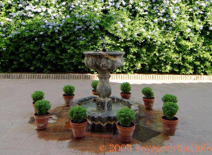 Composizione Fontana nel Patio de los Jardineros, Palacio de Viana, Cordoba - Spagna, Andalusia