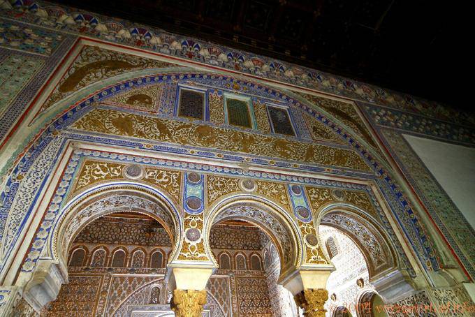 Arc triplo del Salon des Ambassadeurs, Siviglia Alcazar - Spagna