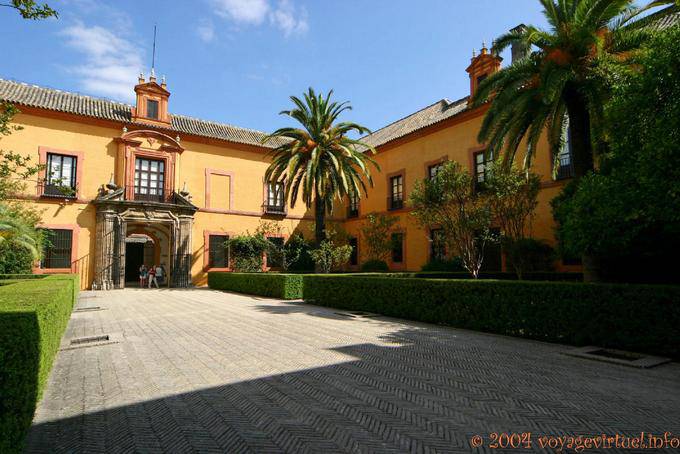Giardino Indoor gótico Palacio, Siviglia Alcazar - Spagna