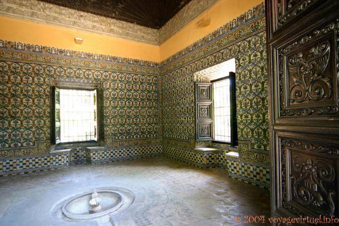 Tapestry composta di piastrelle, Siviglia Alcazar - Spagna