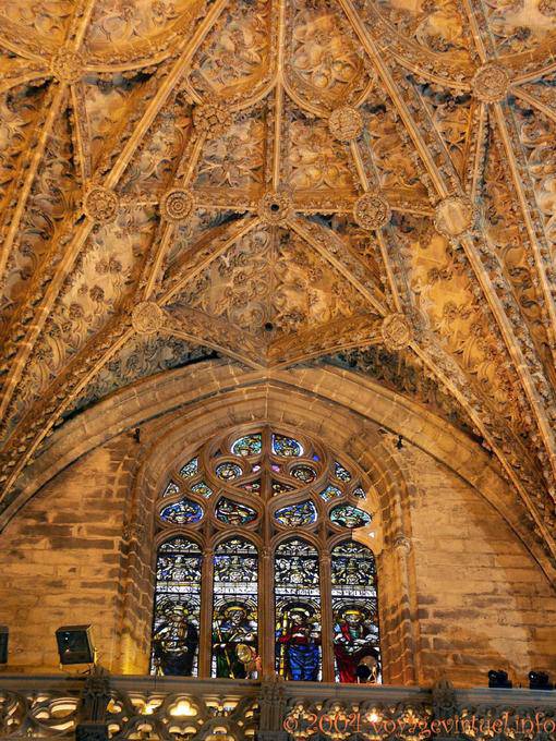 Sfera celeste alla fine della navata, Cattedrale di Siviglia - Spagna