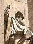 Statua della Cattedrale saggio dell'Incarnazione, Granada, Spagna.