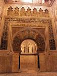 Un'altra immagine del mihrab costruita nel tempo Alhaken II, Cordoba Mezquita, Spagna.