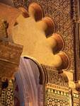 Particolare della Grande Moschea di Cordoba, arte omayyade Cordoba Mezquita, Spagna.