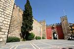 Puerta del León, ingresso, El Real Alcázar de Siviglia, Spagna.