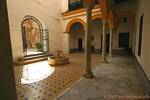 Colonne e bacino pranzare, Cuarto del Amirante, Siviglia Alcazar, Spagna.