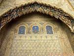 Patio del Yeso, architettura Almohad, Siviglia Alcazar, Spagna.