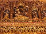 Cattedrale di Siviglia scena altare, Spagna.