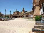 Occhiata laterale, Siviglia Plaza Espana, Spagna.