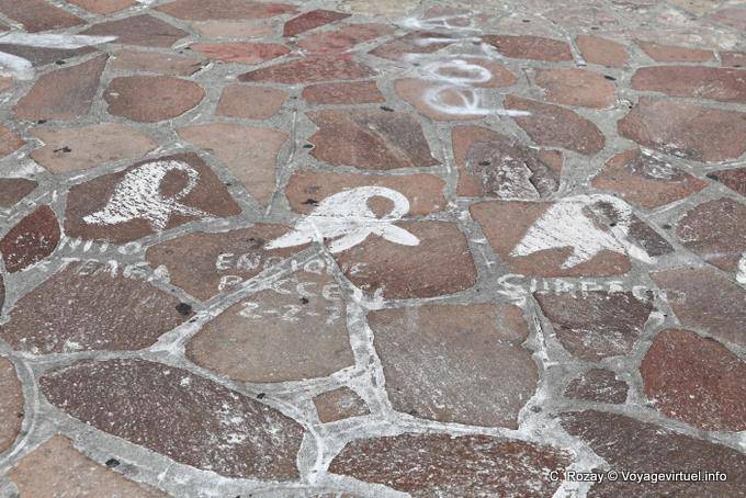Le sciarpe bianche, memoria dei caduti, Bariloche - Argentina