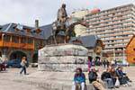 Statua di General Roca, Plaza del Centro Civico, Bariloche, Argentina.