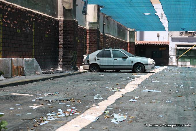 Parcheggio deserto, Avenida de Mayo, Buenos Aires - Argentina
