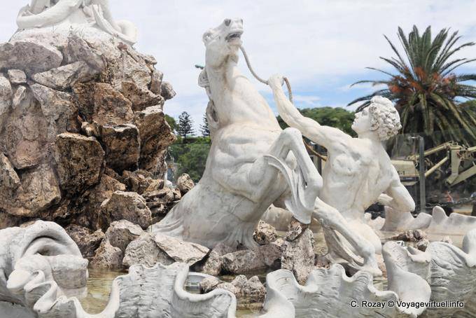 Particolare della fontana las Nereidas, Buenos Aires - Argentina