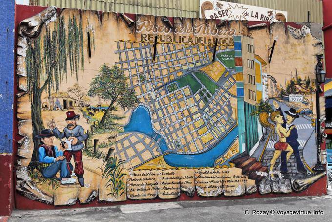 Muro della Republica de la Boca, La Boca, Av Don Pedro de Mendoza, Buenos Aires - Argentina