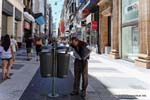 Avenida Florida, la povertà, Buenos Aires, Argentina.