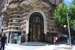Avenida Florida, edificio porta all'angolo di Cordoba, Buenos Aires, Argentina.
