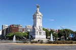 Marmo e bronzo scultura dedicata alle regioni argentine Avenida Sarmiento, Monumento a los Espanoles, Buenos Aires, Argentina.