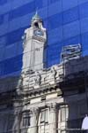 Riflessione del Cabildo, Hipolito Yrigoyen angolo di Perù, Buenos Aires, Argentina.
