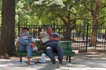 Plaza San Martin, in panchina, Buenos Aires, Argentina.