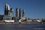 Dal Pierina Dealessi, Puerto Madero, Puente de la Mujer, Buenos Aires, Argentina.