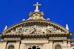Frontone Reconquista della Basilica Nuestra Senora de la Merced, Buenos Aires, Argentina.