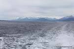 Paesaggio Beagle Channel, Ushuaia, Argentina.