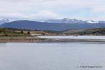 Vista della baia, Estancia Harberton, Ushuaia, Argentina.