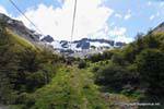 Guarda Rising, discesa seggiovia del ghiacciaio Martial, Ushuaia, Argentina.
