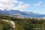 Ushuaia, vista dalla strada per il ghiacciaio Martial, Argentina.