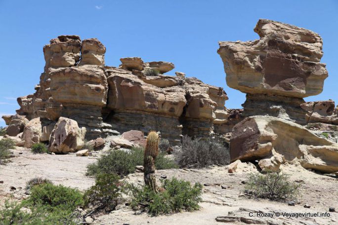 Vista del sottomarino, Ischigualasto, Valle della Luna - Argentina