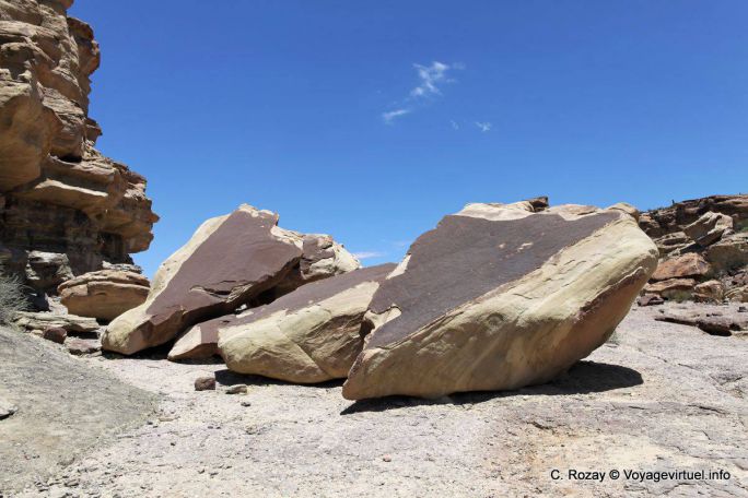 Piatti rotti, Ischigualasto, Valle de la Luna - Argentina