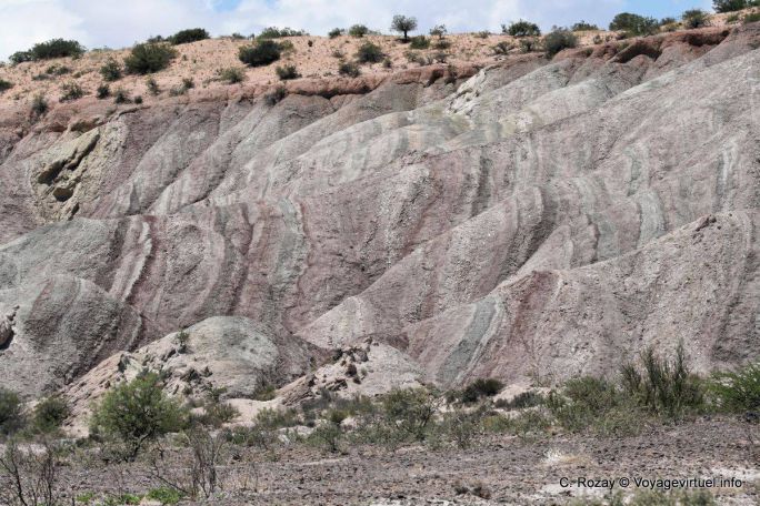 Barrancas grigio Ischigualasto, Valle de la Luna - Argentina