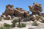 Vista del sottomarino, Ischigualasto, Valle della Luna, Argentina.