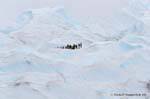 Gruppo di turisti in mini-trekking, Ghiacciaio Perito Moreno, El Calafate, Argentina.