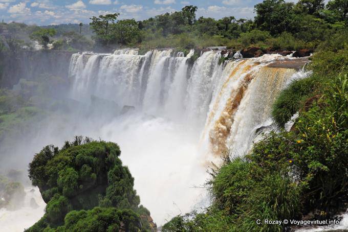 Panorama dalle cascate di Adamo ed Eva, Iguazu Falls - Argentina