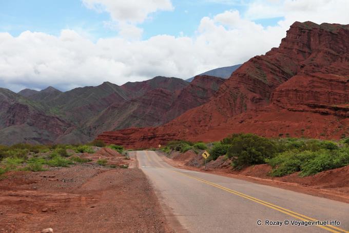 Vista dalla strada 68, Quebrada de las Conchas - Argentina