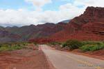 Vista dalla strada 68, Quebrada de las Conchas, Argentina.