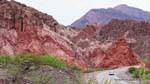 Strane forme sulla strada da Salta a Cafayate, Quebrada de las Conchas, Argentina.