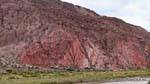 Effetti di erosione in montagna, Quebrada de las Conchas, Argentina.