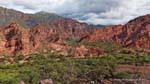 Paesaggio torturato Quebrada de las Conchas, Argentina.
