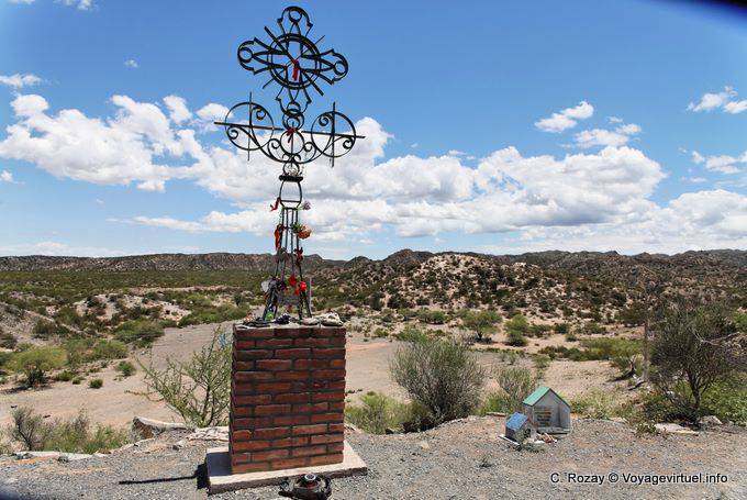 Panorama dal santuario Difunta Correa, Vallecito, Provincia di San Juan - Argentina