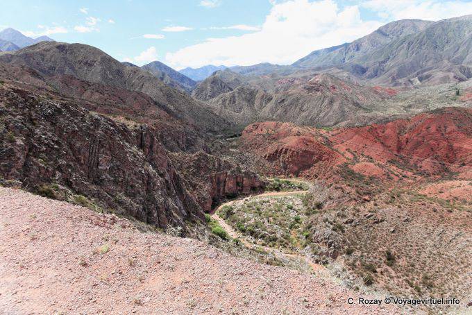 Serpente Torrent Cuesta Miranda, Ruta 40 tra Villa Unione e Chilecito - Argentina